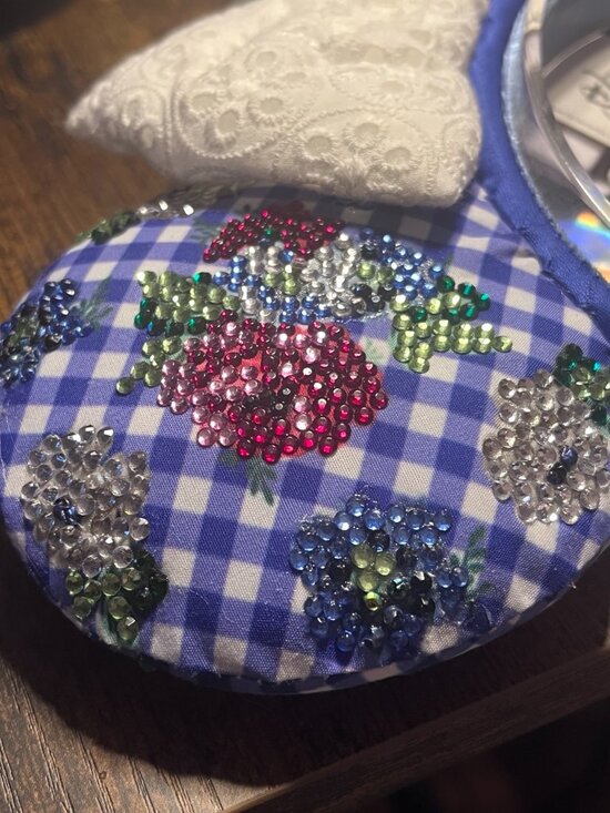 Authentic Disney Parks Floral Crystal Minnie Ears | Glass Rhinestone Custom